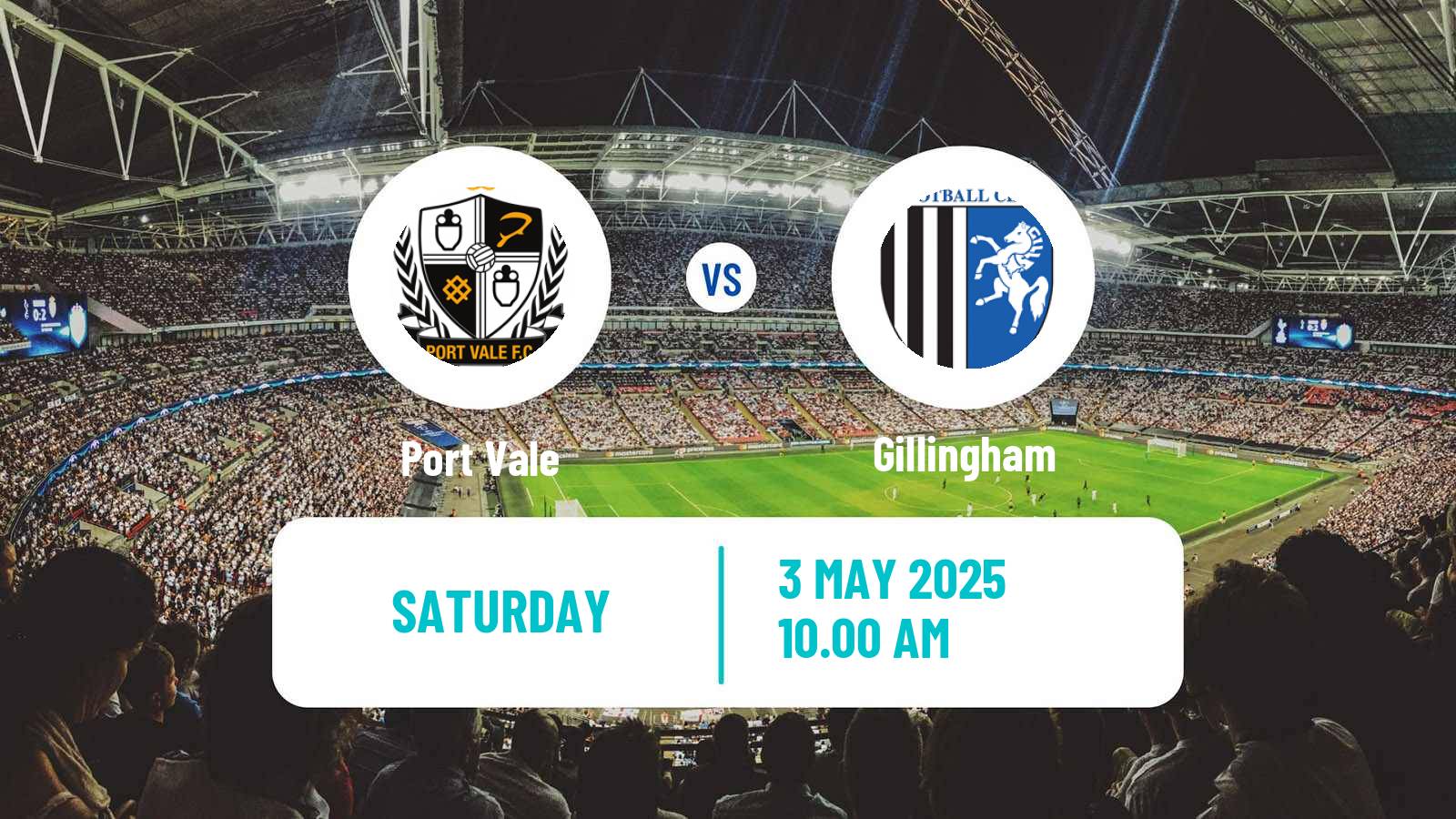 Soccer English League Two Port Vale - Gillingham