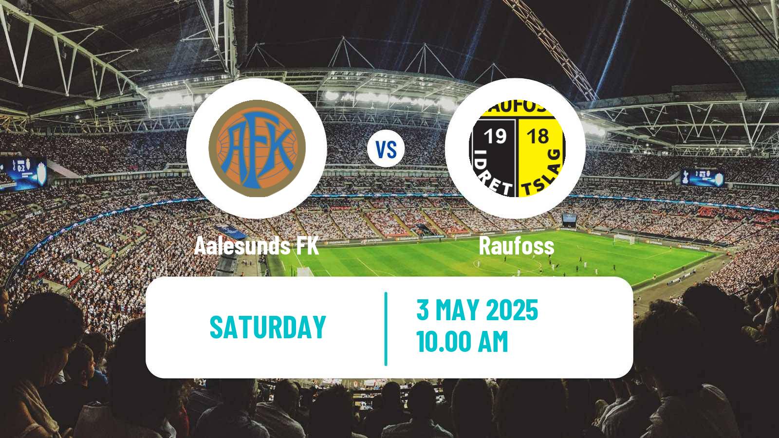 Soccer Norwegian Adeccoligaen Aalesunds - Raufoss