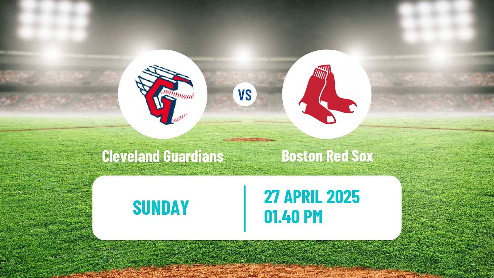 Baseball MLB Cleveland Guardians - Boston Red Sox