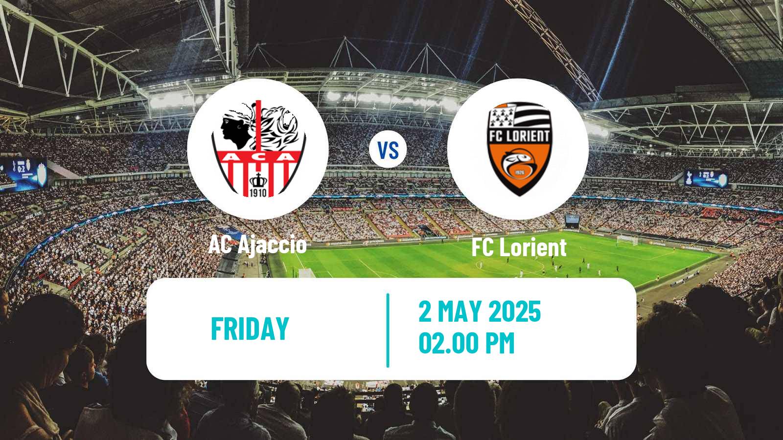 Soccer French Ligue 2 Ajaccio - Lorient