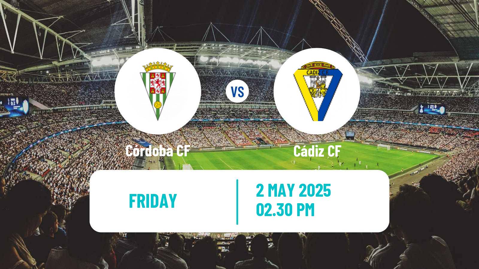 Soccer Spanish LaLiga2 Córdoba - Cádiz