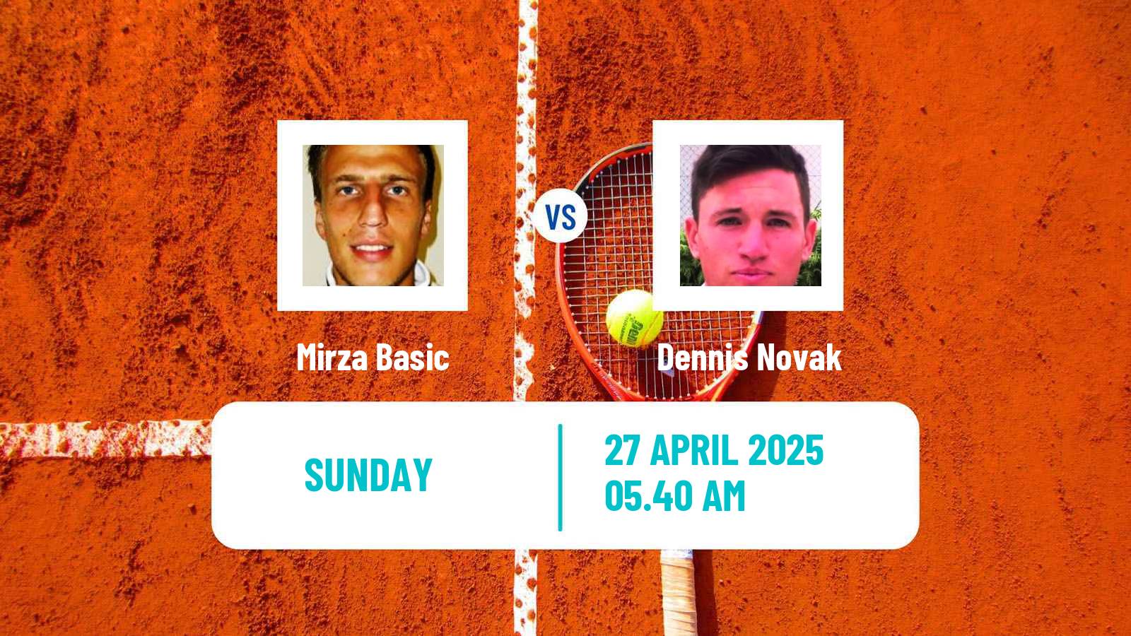 Tennis Mauthausen Challenger Men Mirza Basic - Dennis Novak