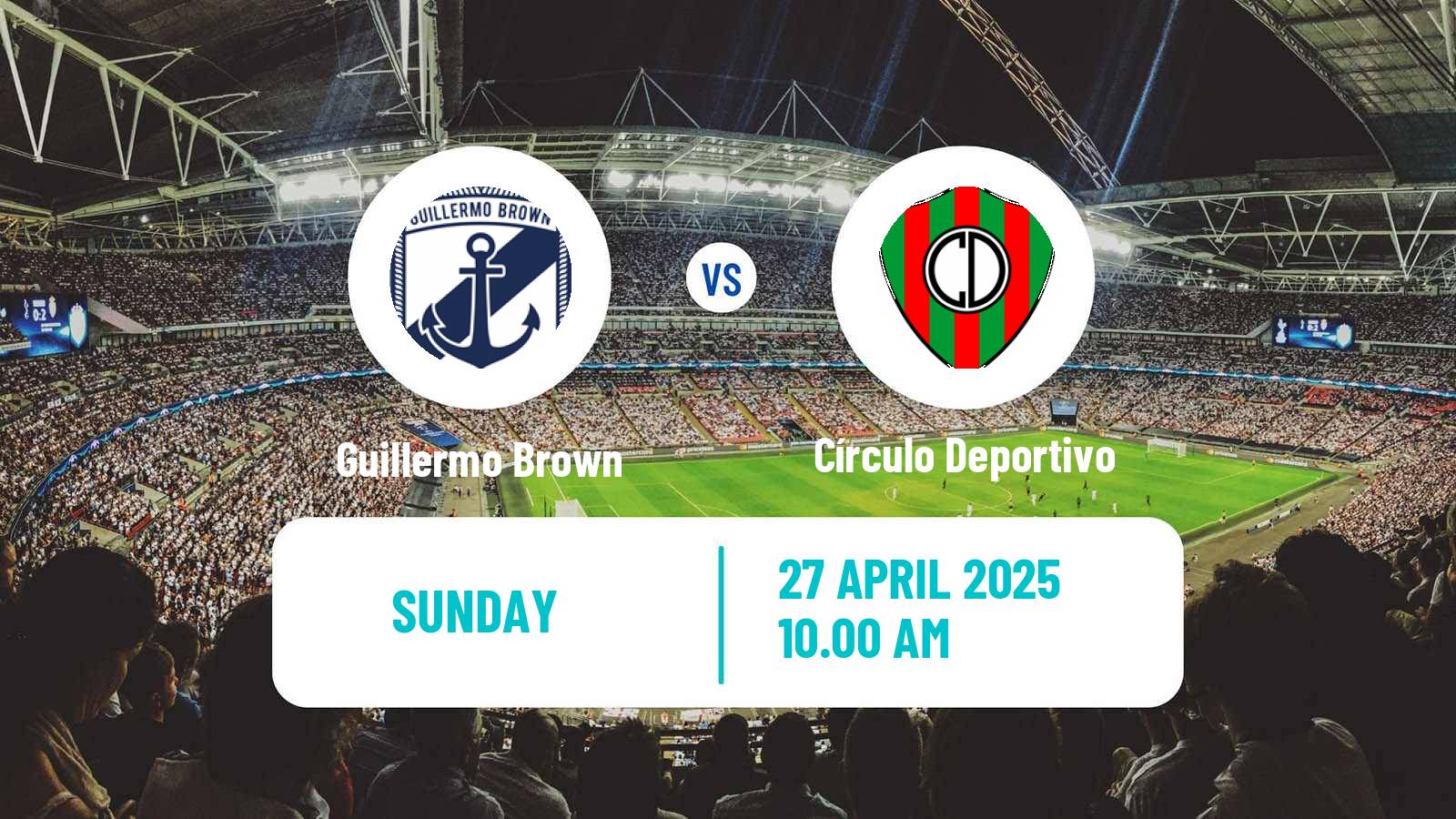 Soccer Argentinian Torneo Federal Guillermo Brown - Círculo Deportivo