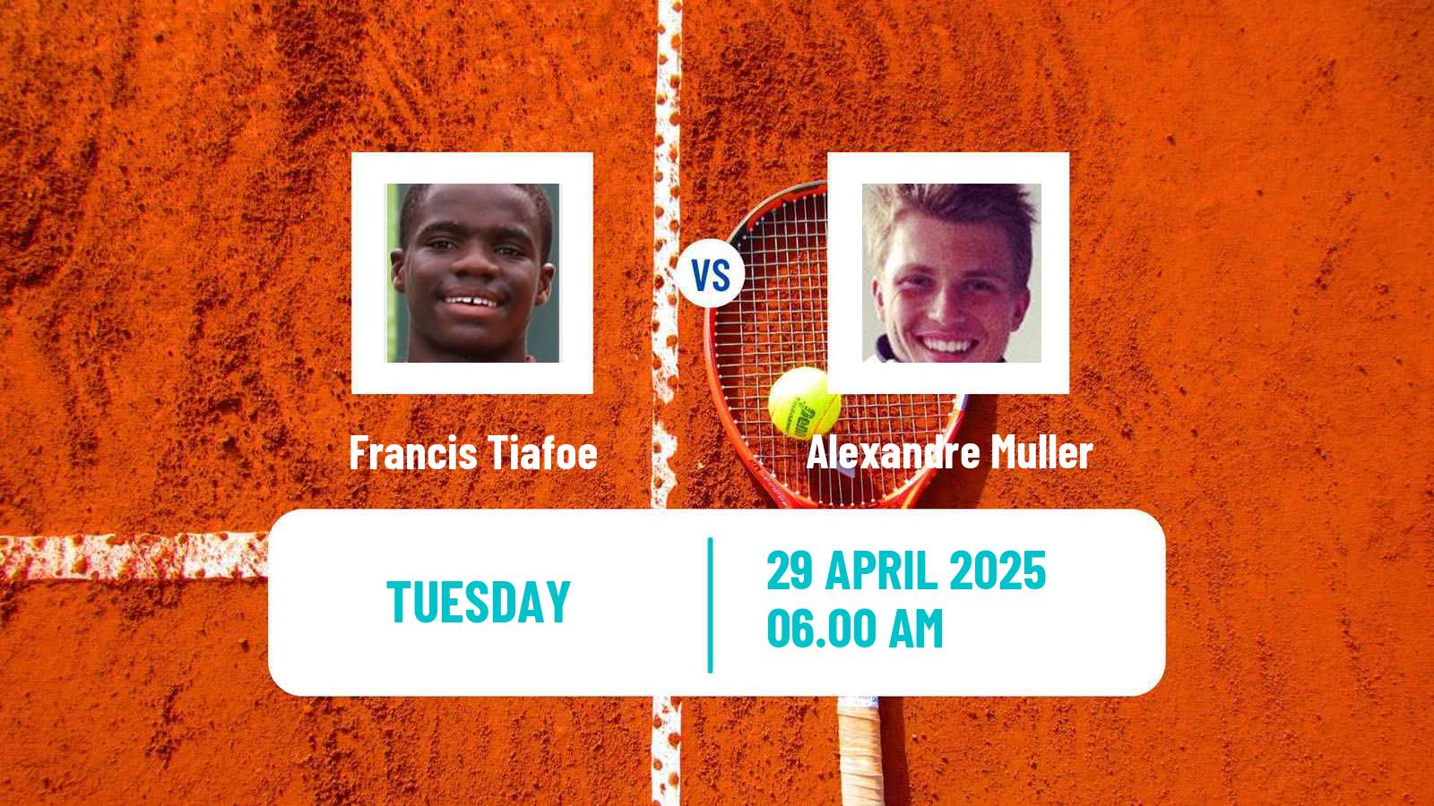 Tennis ATP Madrid Francis Tiafoe - Alexandre Muller