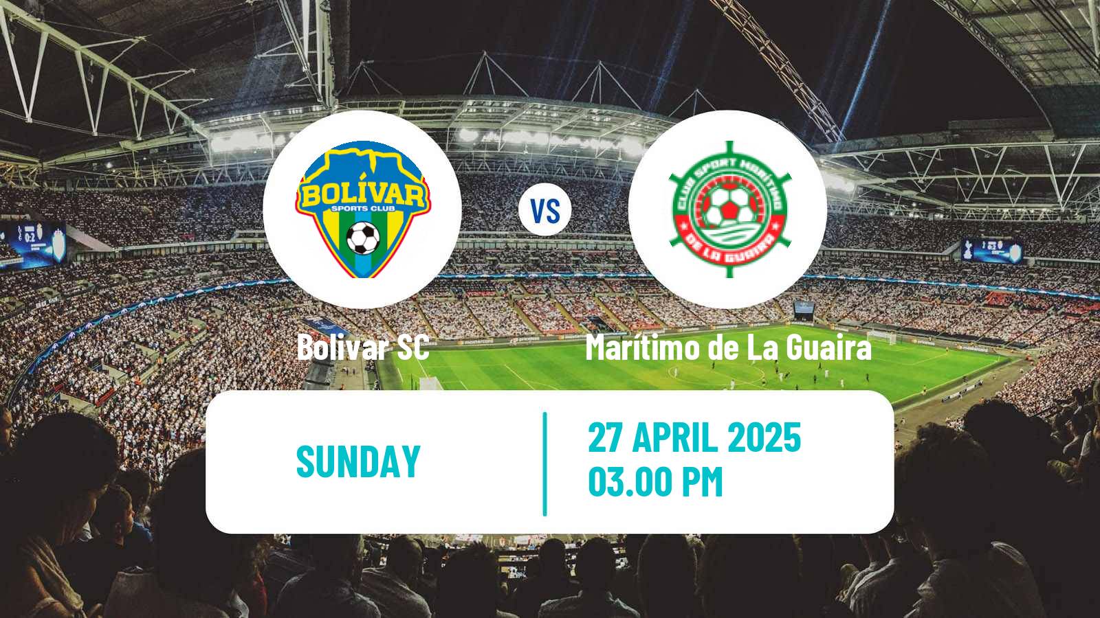 Soccer Venezuelan Segunda Division Bolivar - Marítimo de La Guaira