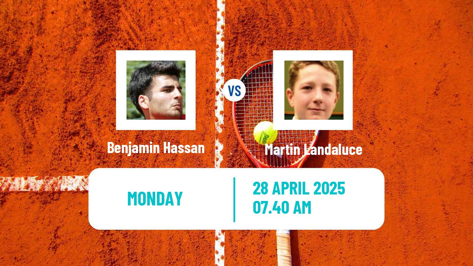 Tennis Mauthausen Challenger Men Benjamin Hassan - Martin Landaluce