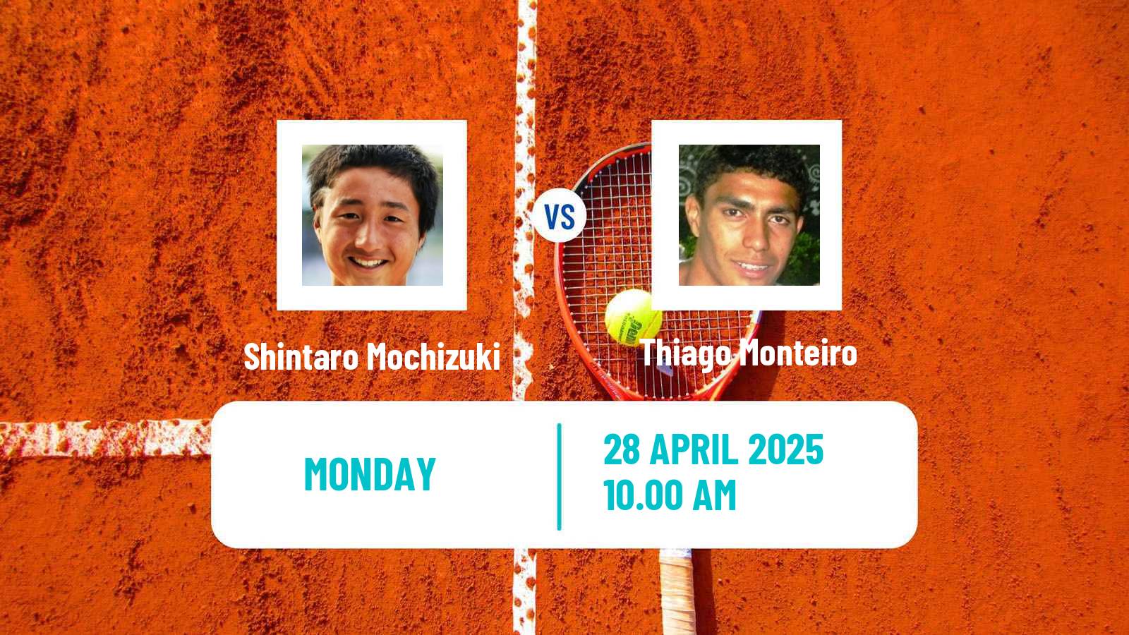 Tennis Mauthausen Challenger Men Shintaro Mochizuki - Thiago Monteiro