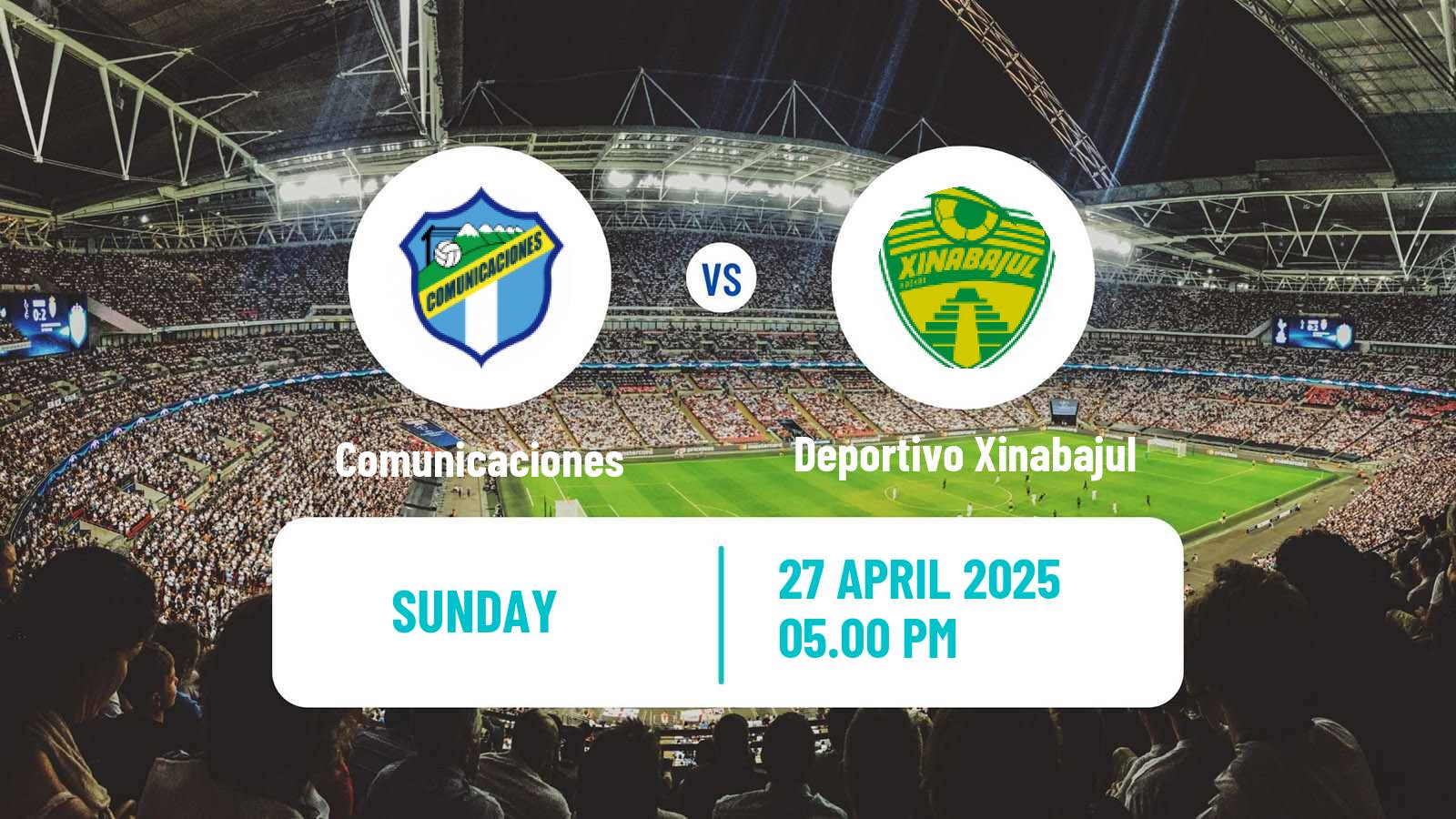 Soccer Guatemala Liga Nacional Comunicaciones - Deportivo Xinabajul