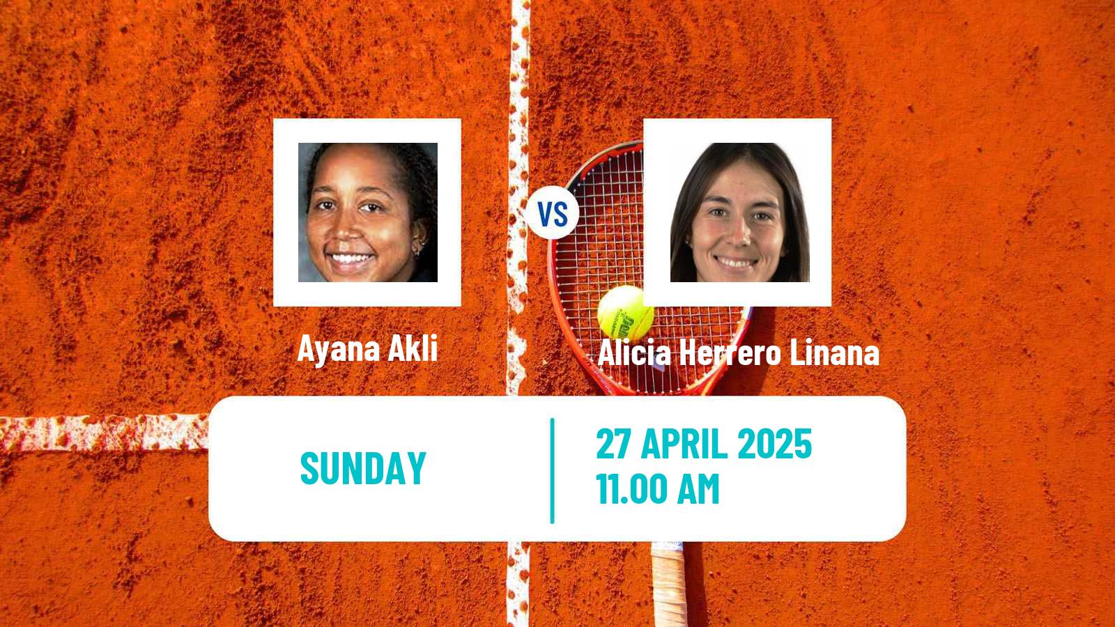 Tennis ITF W35 Charlotte Nc Women Ayana Akli - Alicia Herrero Linana