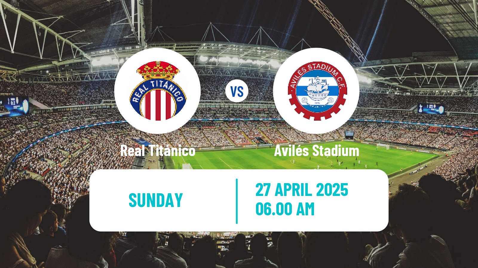 Soccer Spanish Tercera RFEF - Group 2 Real Titánico - Avilés Stadium