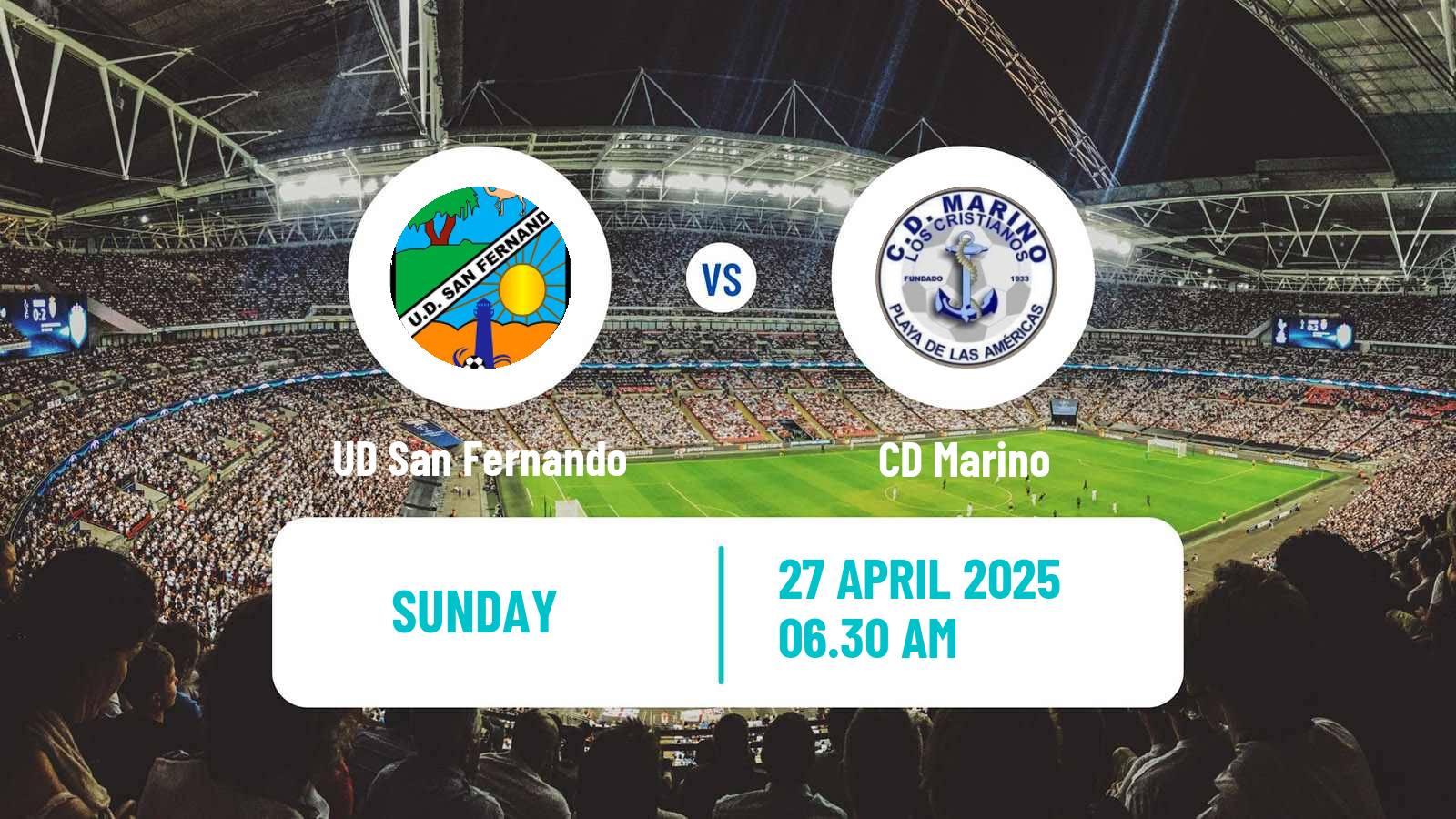Soccer Spanish Tercera RFEF - Group 12 UD San Fernando - Marino