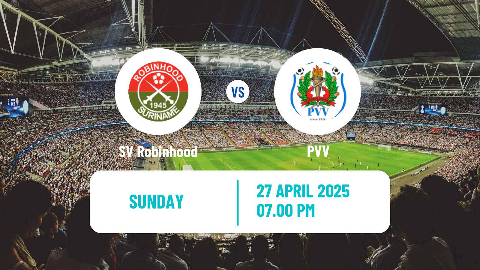 Soccer Suriname Major League Robinhood - PVV