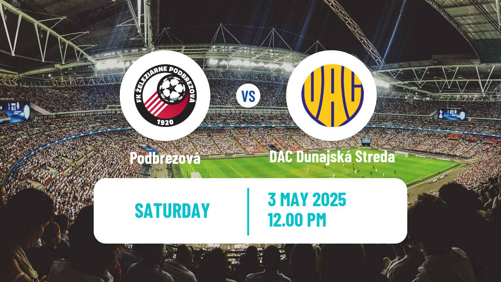 Soccer Slovak Superliga Podbrezová - DAC Dunajská Streda