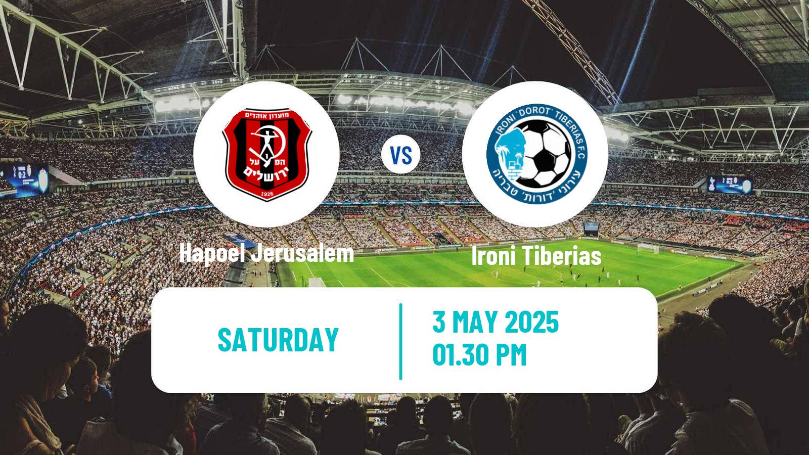 Soccer Israeli Ligat haAl Hapoel Jerusalem - Ironi Tiberias