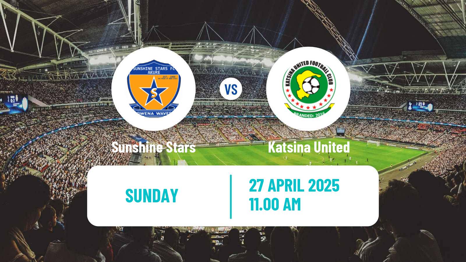 Soccer Nigerian Premier League Sunshine Stars - Katsina United