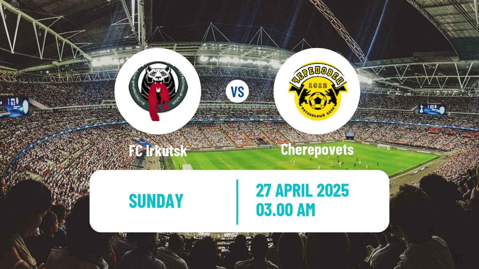 Soccer FNL 2 Division B Group 2 Irkutsk - Cherepovets