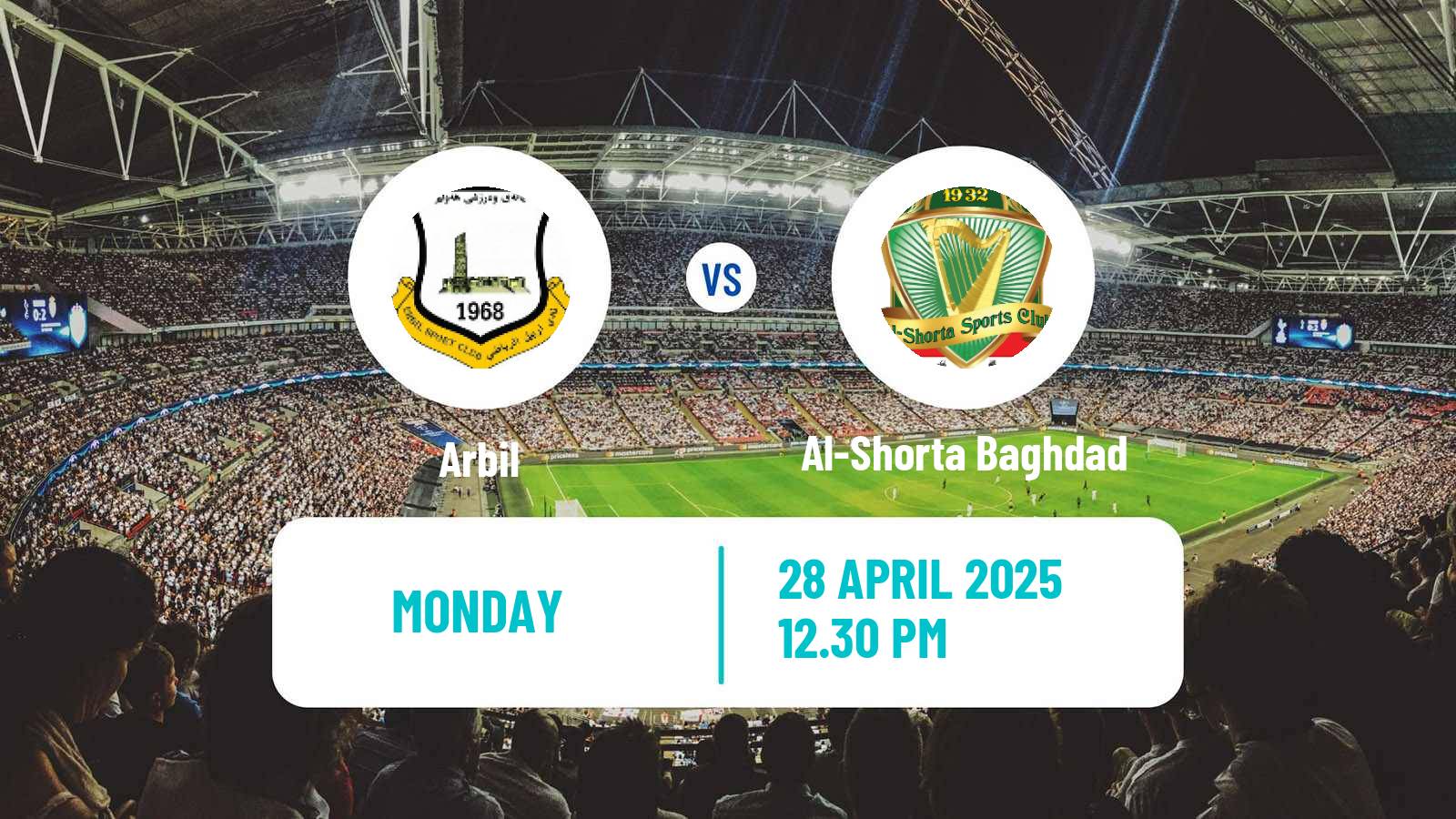 Soccer Iraqi Premier League Arbil - Al-Shorta Baghdad