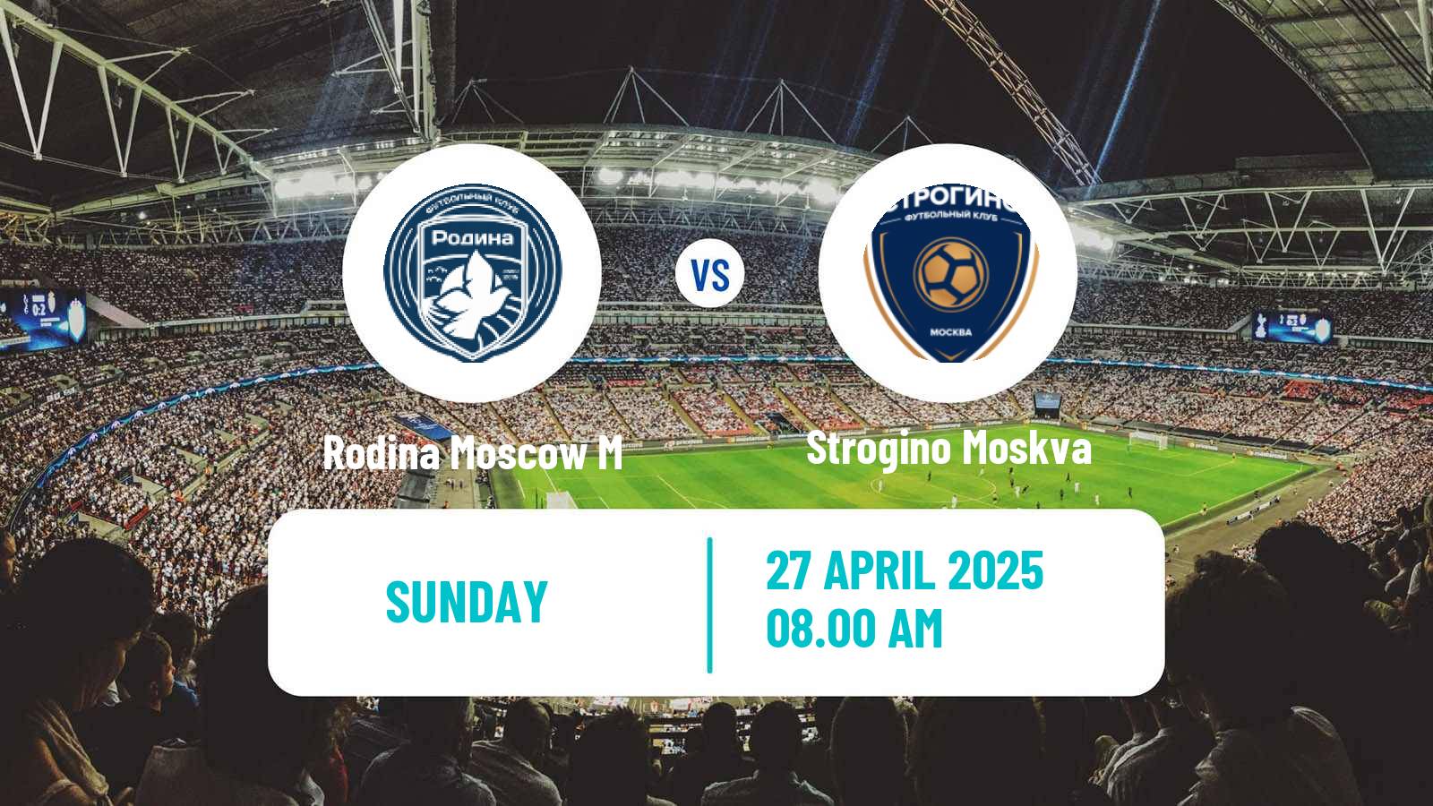 Soccer FNL 2 Division B Group 3 Rodina Moscow M - Strogino Moskva