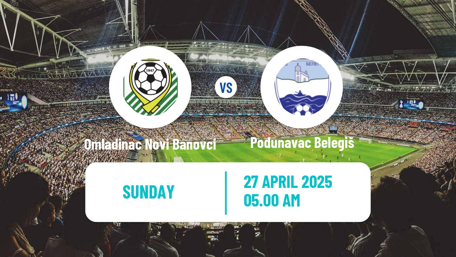 Soccer Serbian Srpska Liga - Vojvodina Omladinac Novi Banovci - Podunavac Belegiš