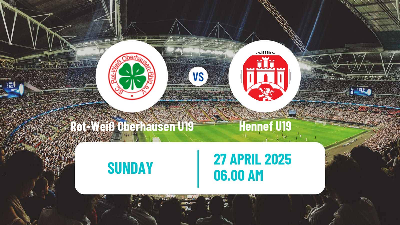 Soccer German DFB Youth League Rot-Weiß Oberhausen U19 - Hennef U19