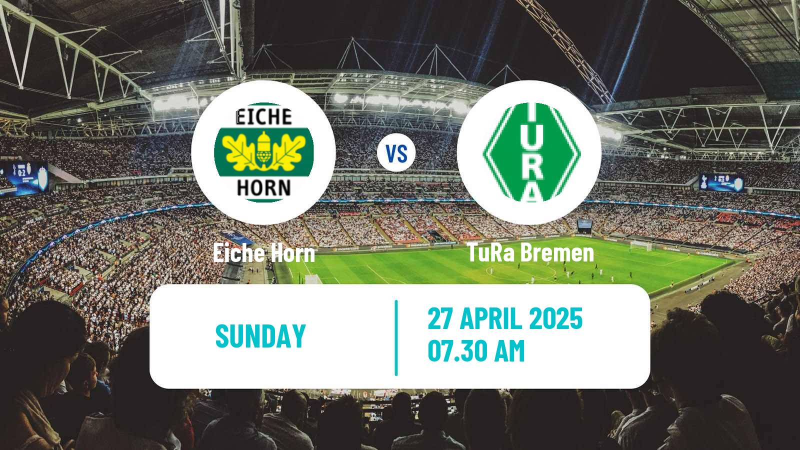 Soccer German Oberliga Bremen Eiche Horn - TuRa Bremen