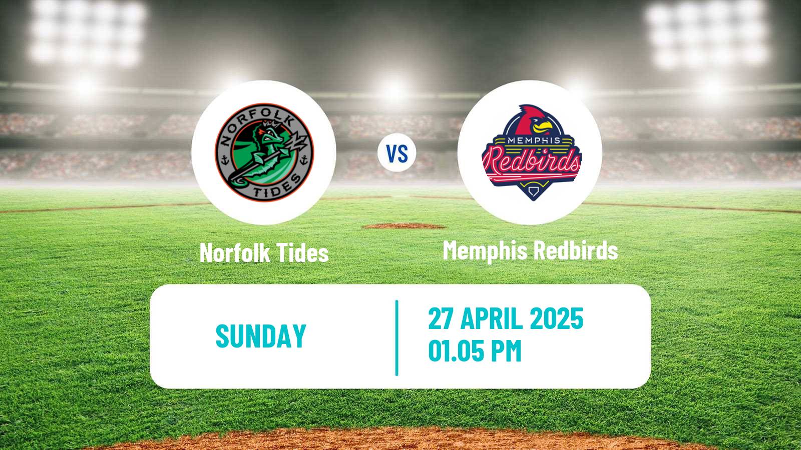 Baseball IL Norfolk Tides - Memphis Redbirds