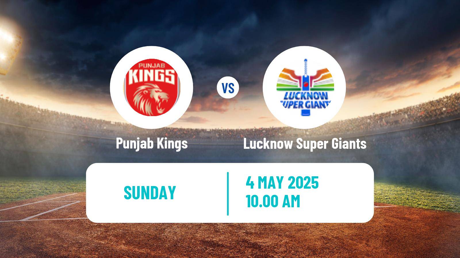 Cricket Indian Premier League Cricket Punjab Kings - Lucknow Super Giants