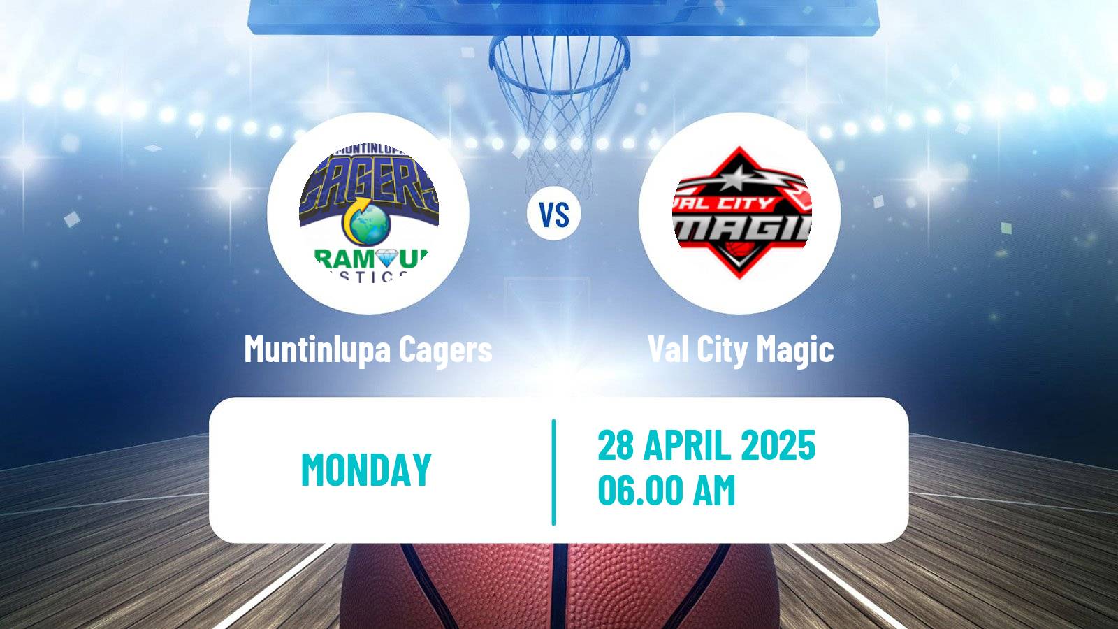 Basketball Philippines MBPL  Muntinlupa Cagers - Val City Magic