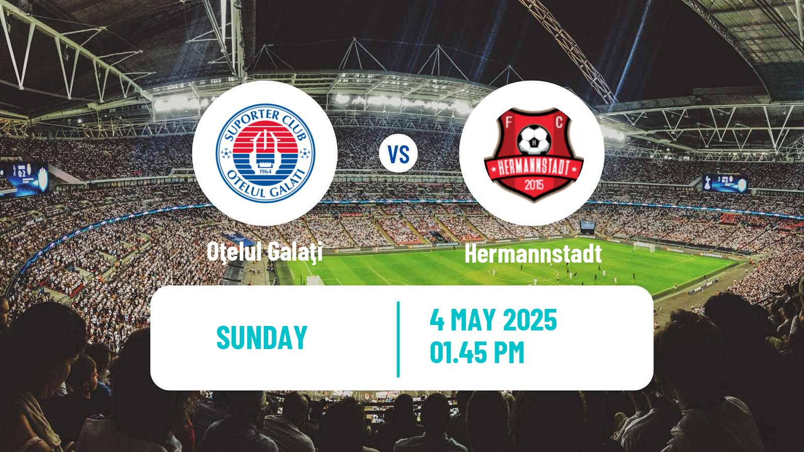 Soccer Romanian Liga 1 Oţelul Galaţi - Hermannstadt