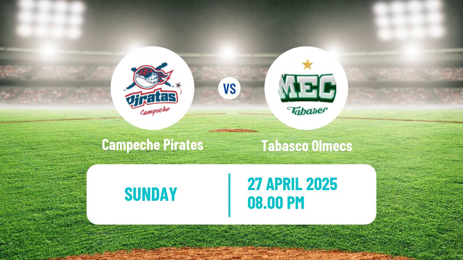 Baseball LMB Campeche Pirates - Tabasco Olmecs