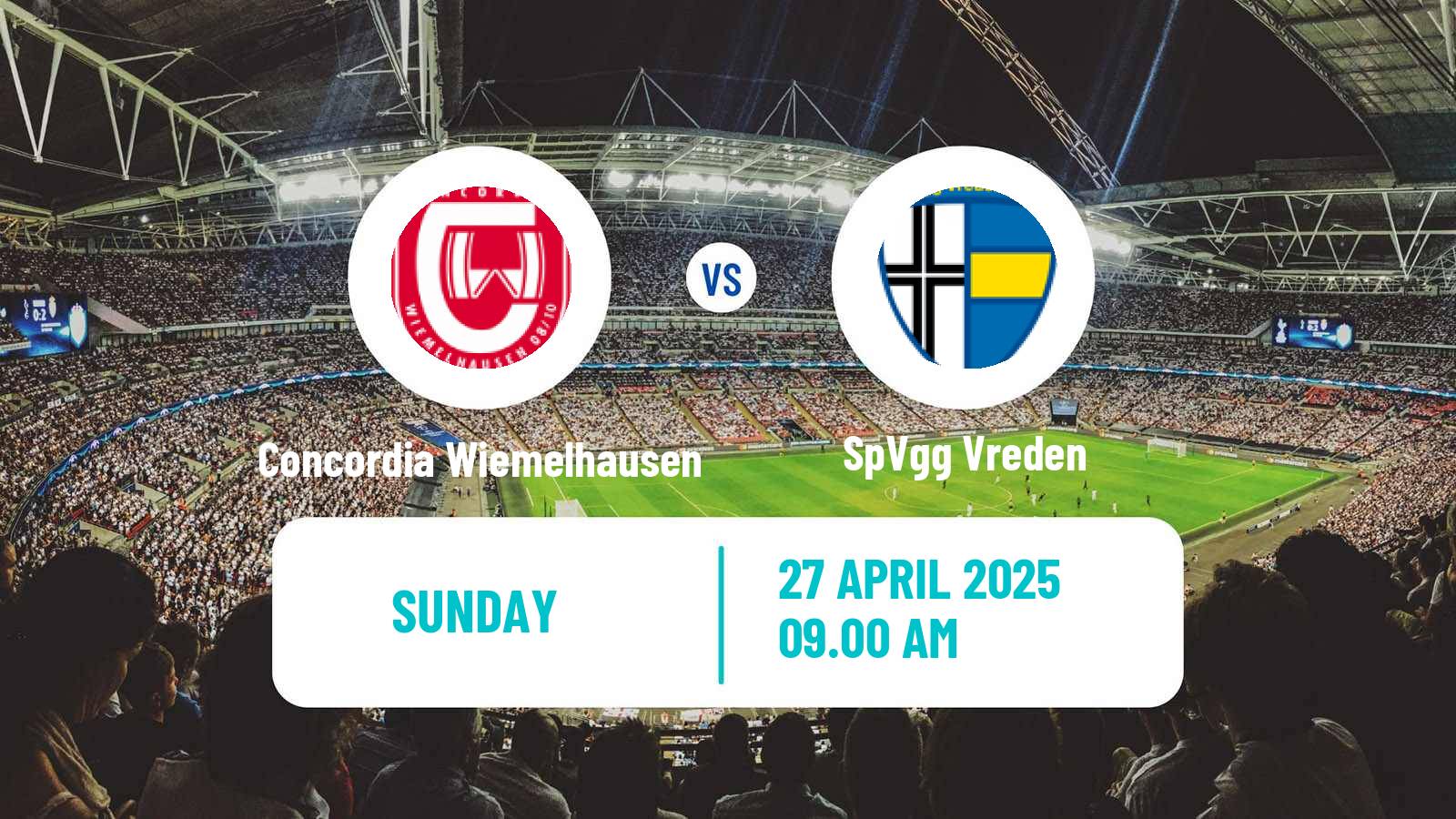 Soccer German Oberliga Westfalen Concordia Wiemelhausen - Vreden