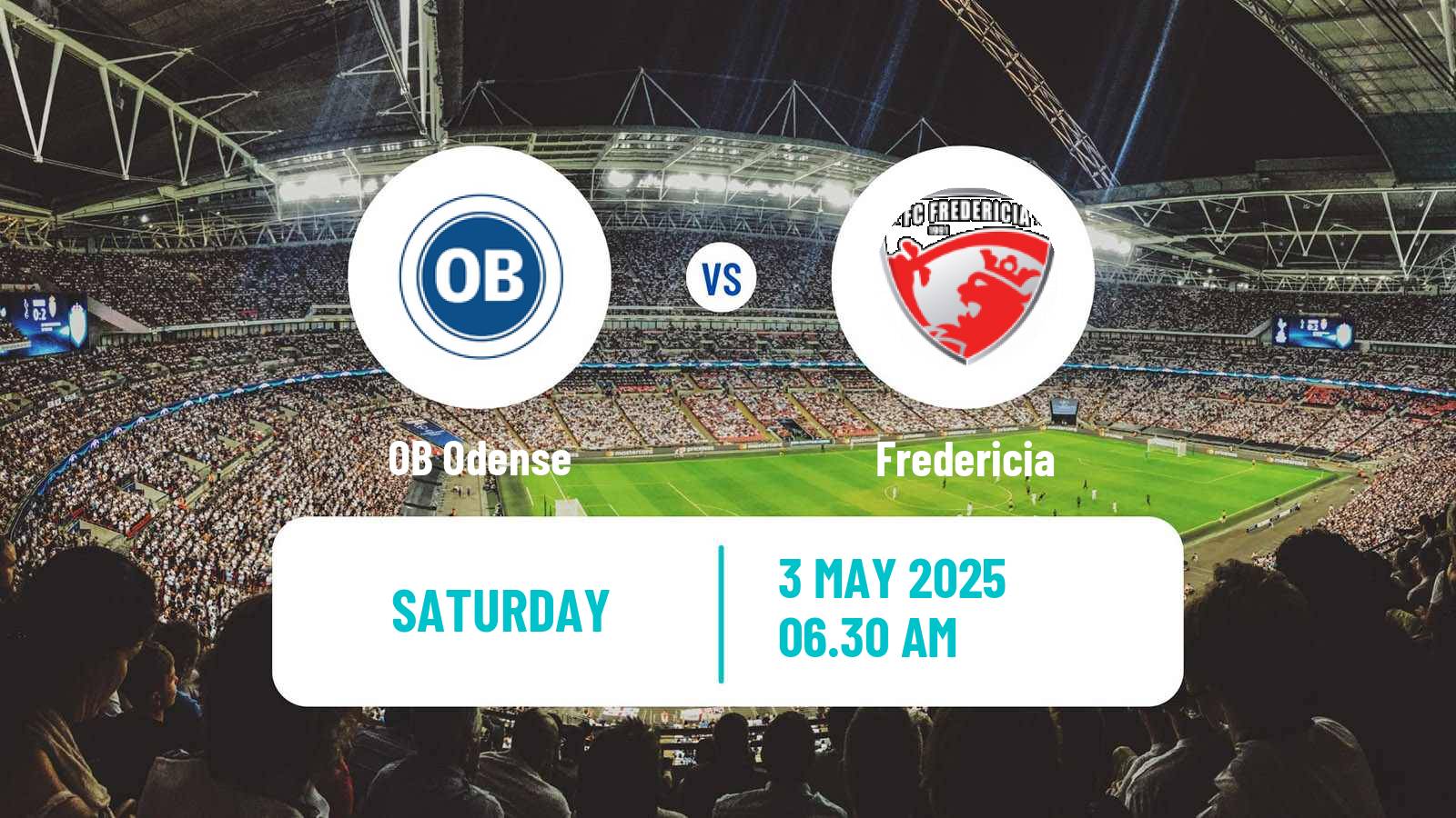 Soccer Danish 1 Division OB Odense - Fredericia
