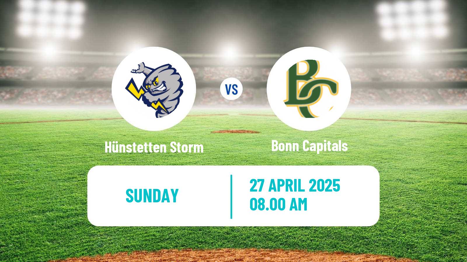 Baseball German Bundesliga North Baseball Hünstetten Storm - Bonn Capitals