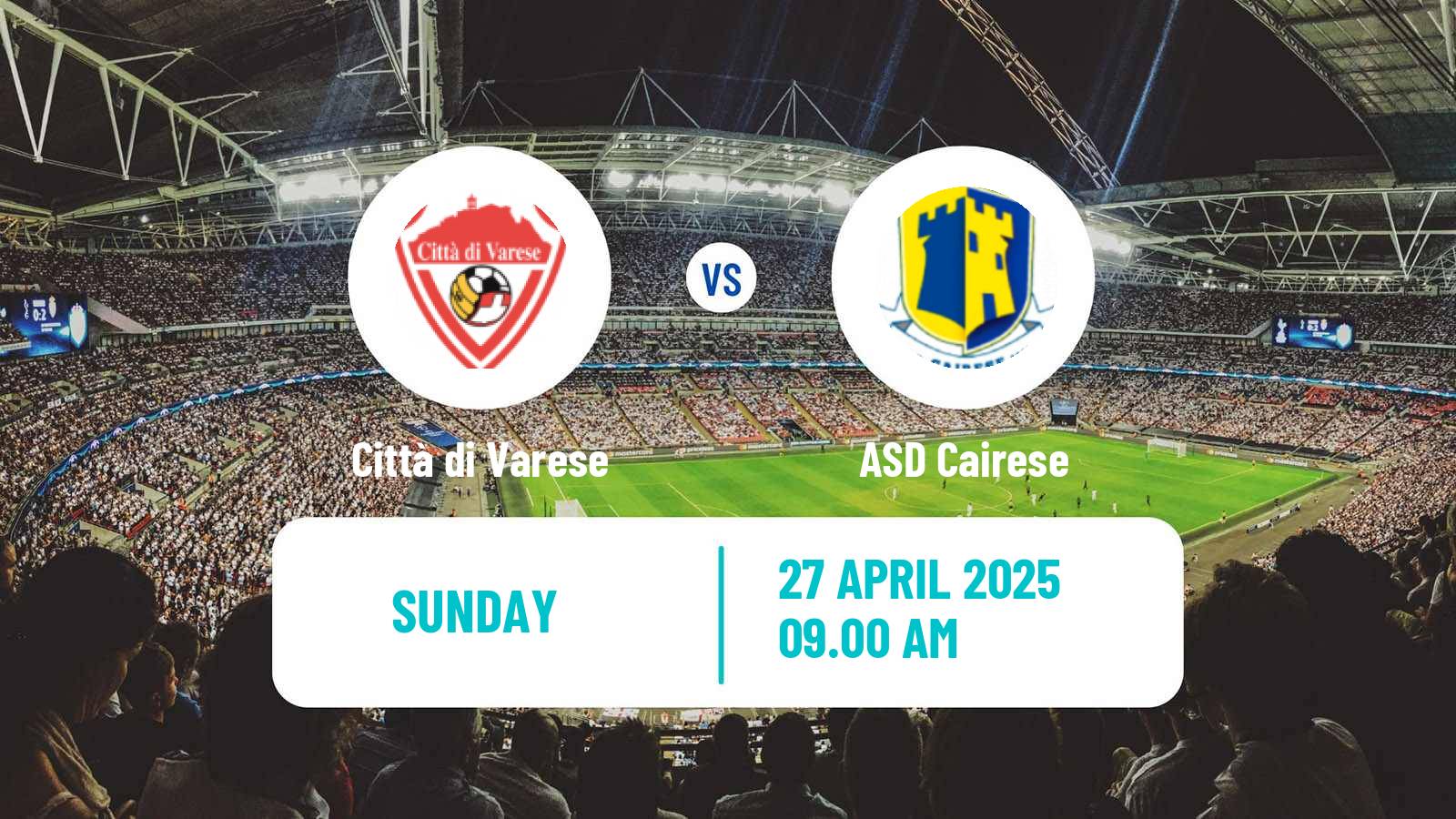 Soccer Italian Serie D - Group A Città di Varese - Cairese