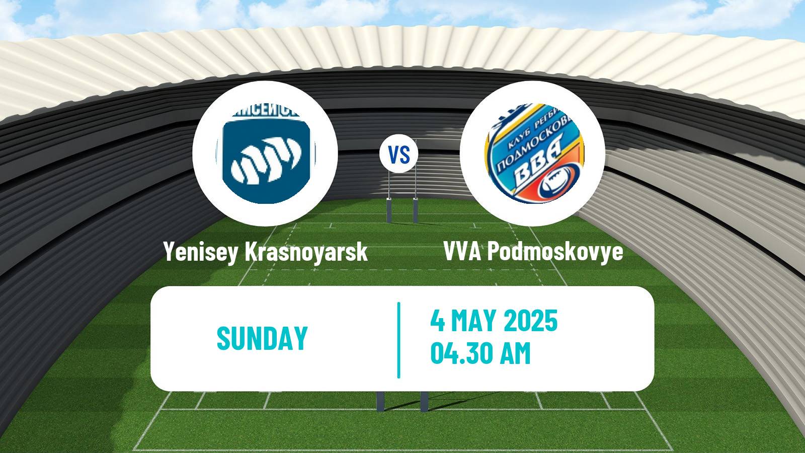 Rugby union Russian Premier League Rugby Yenisey Krasnoyarsk - VVA Podmoskovye