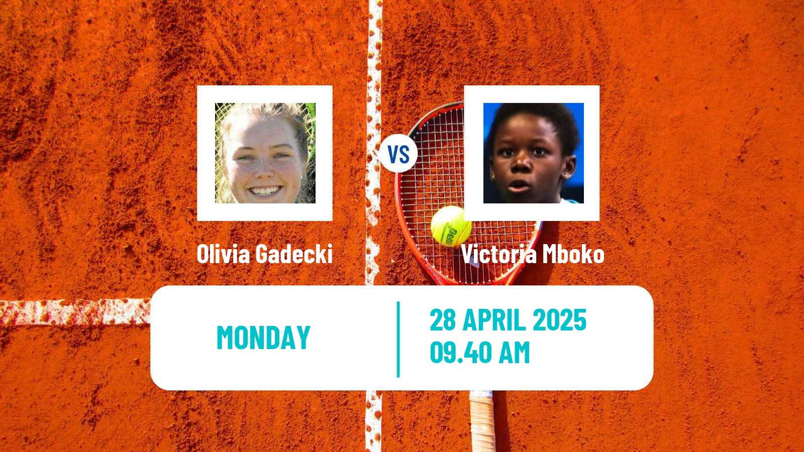 Tennis Saint Malo Challenger Women Olivia Gadecki - Victoria Mboko