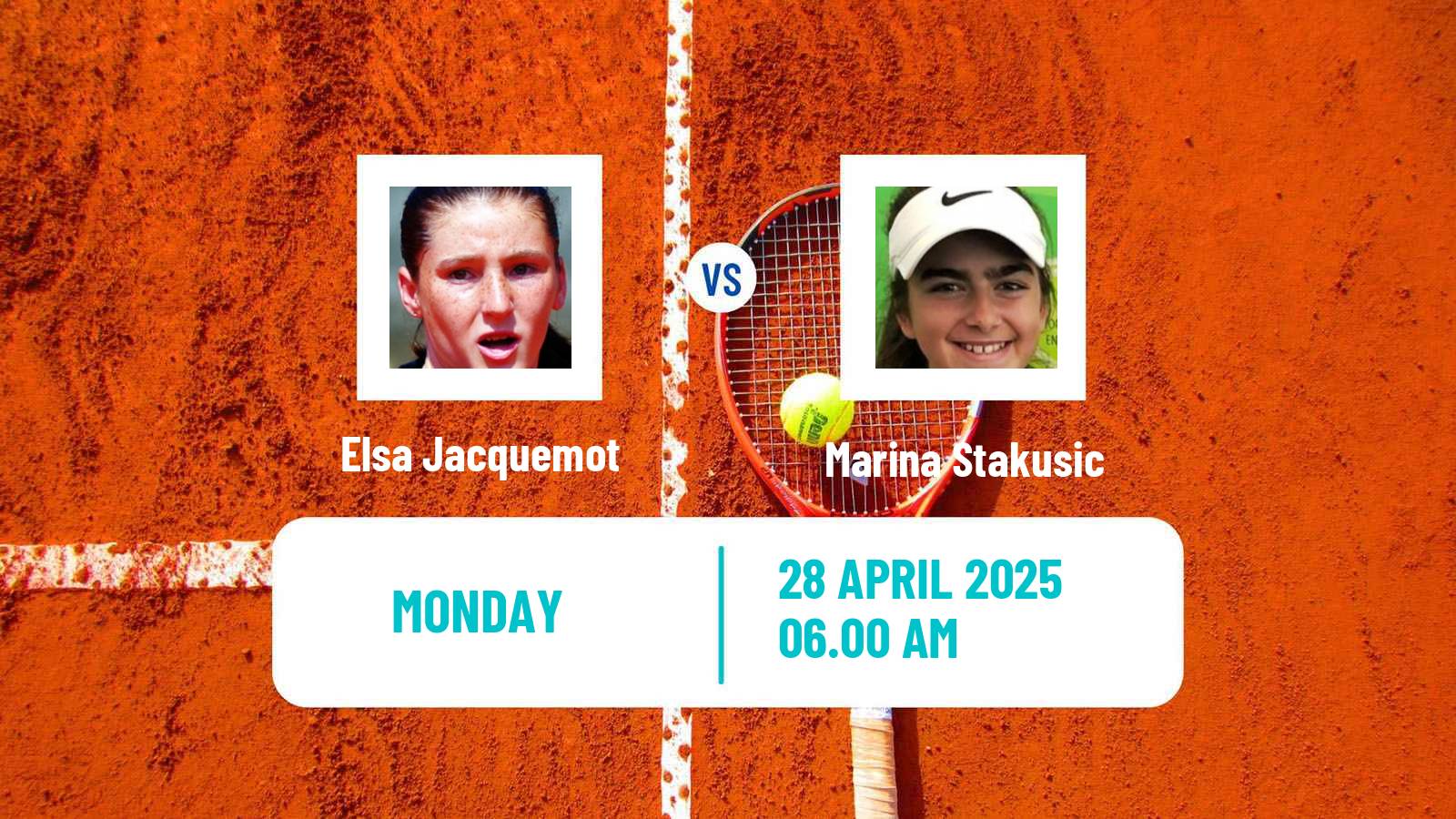 Tennis Saint Malo Challenger Women Elsa Jacquemot - Marina Stakusic