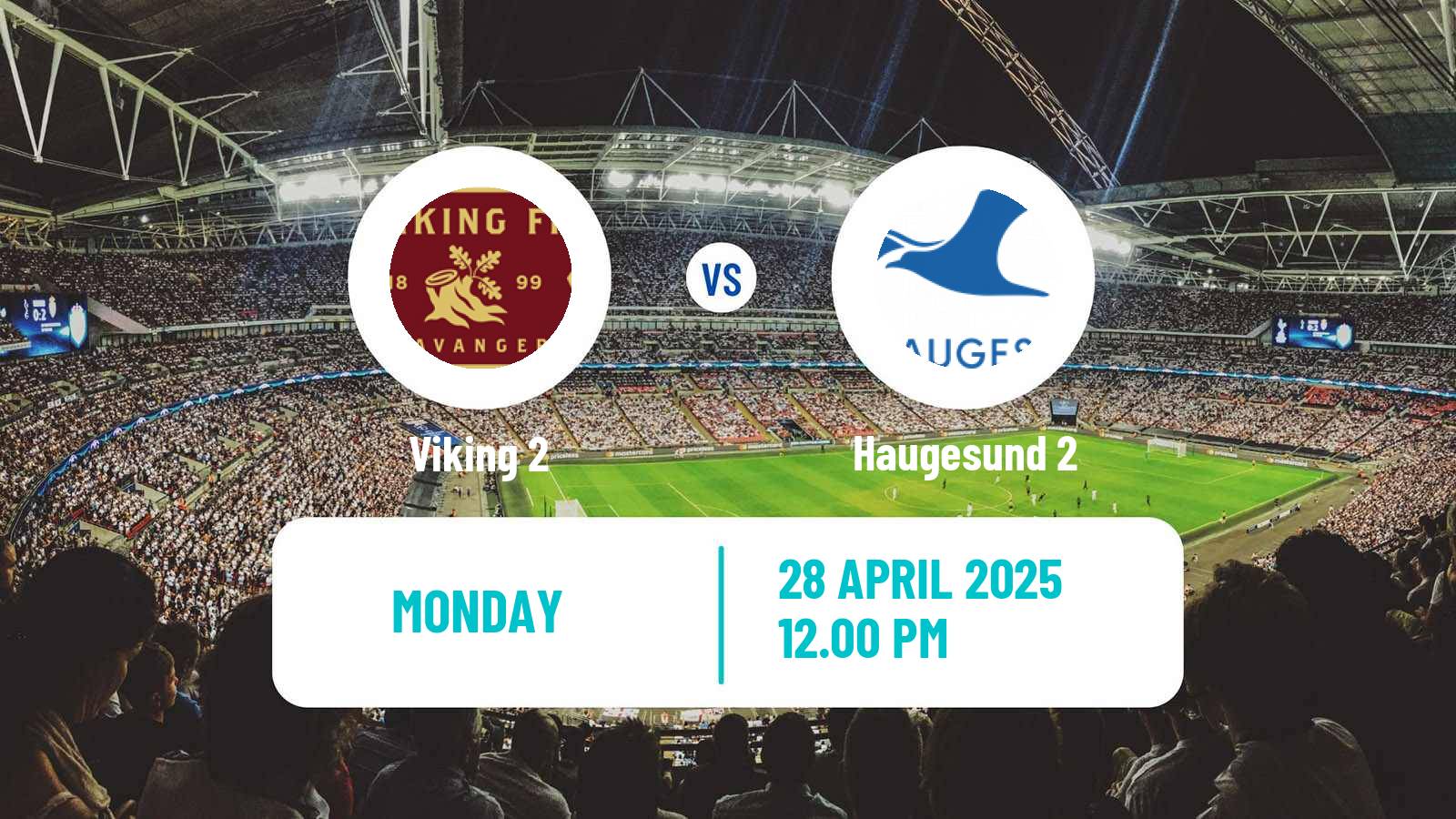 Soccer Norwegian Division 3 - Group 5 Viking 2 - Haugesund 2