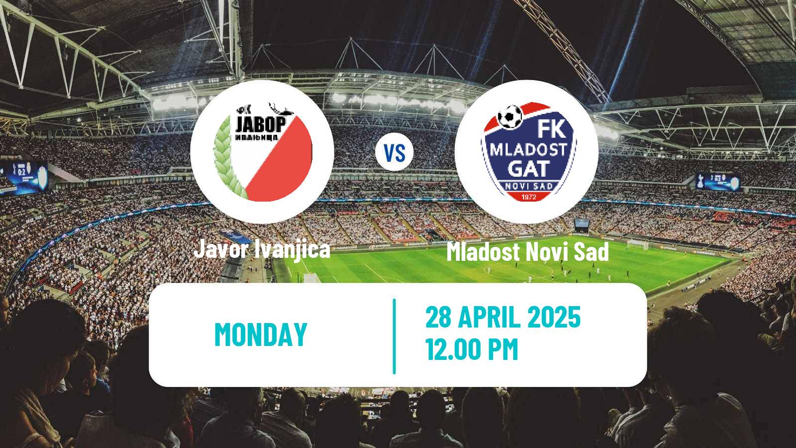 Soccer Serbian Prva Liga Javor Ivanjica - Mladost Novi Sad