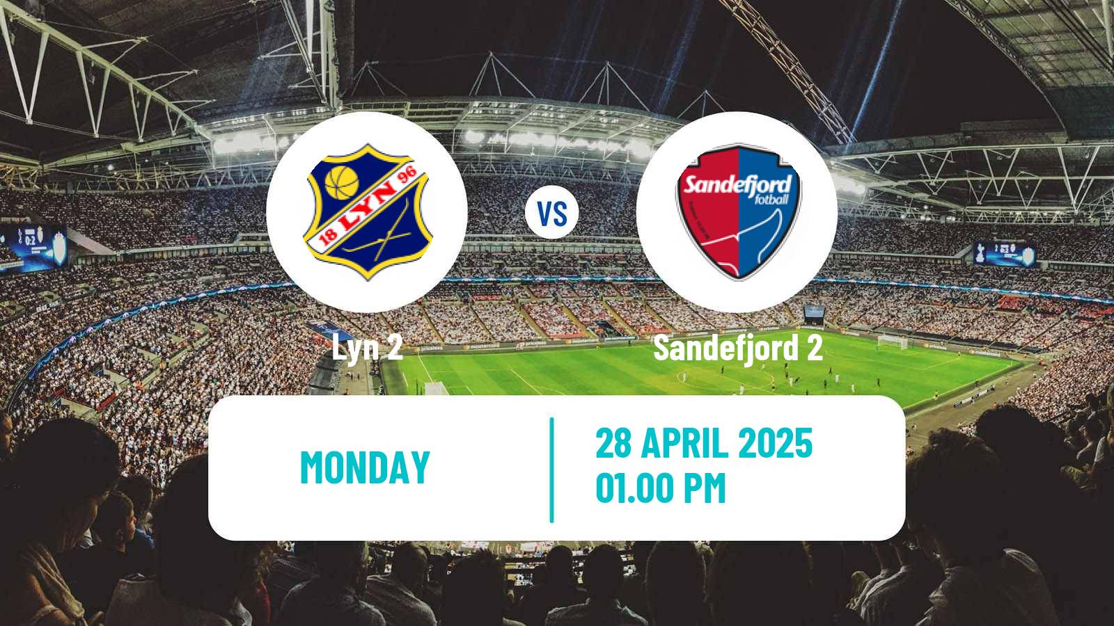 Soccer Norwegian Division 3 - Group 4 Lyn 2 - Sandefjord 2