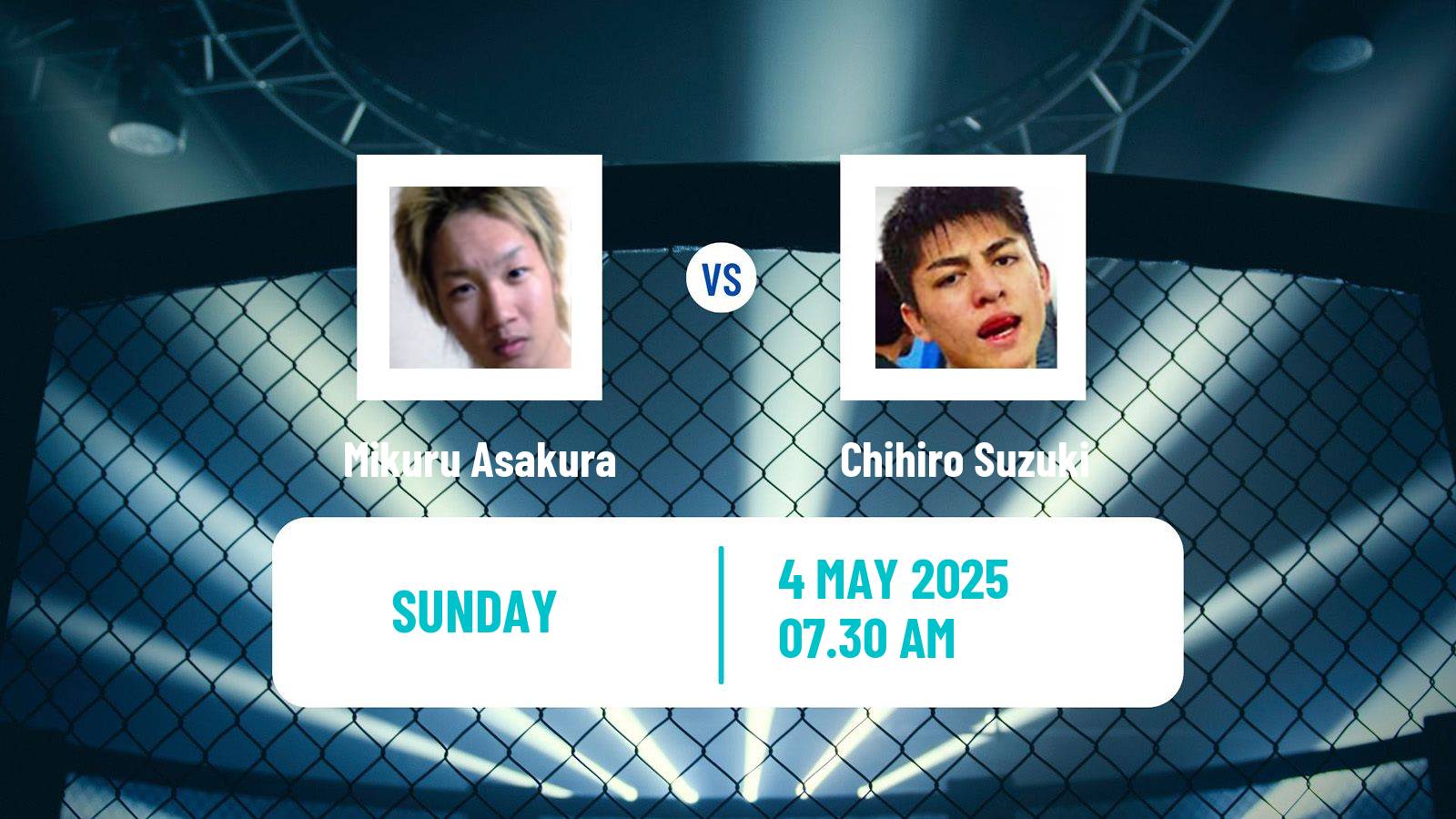 MMA Featherweight Rizin Men Mikuru Asakura - Chihiro Suzuki