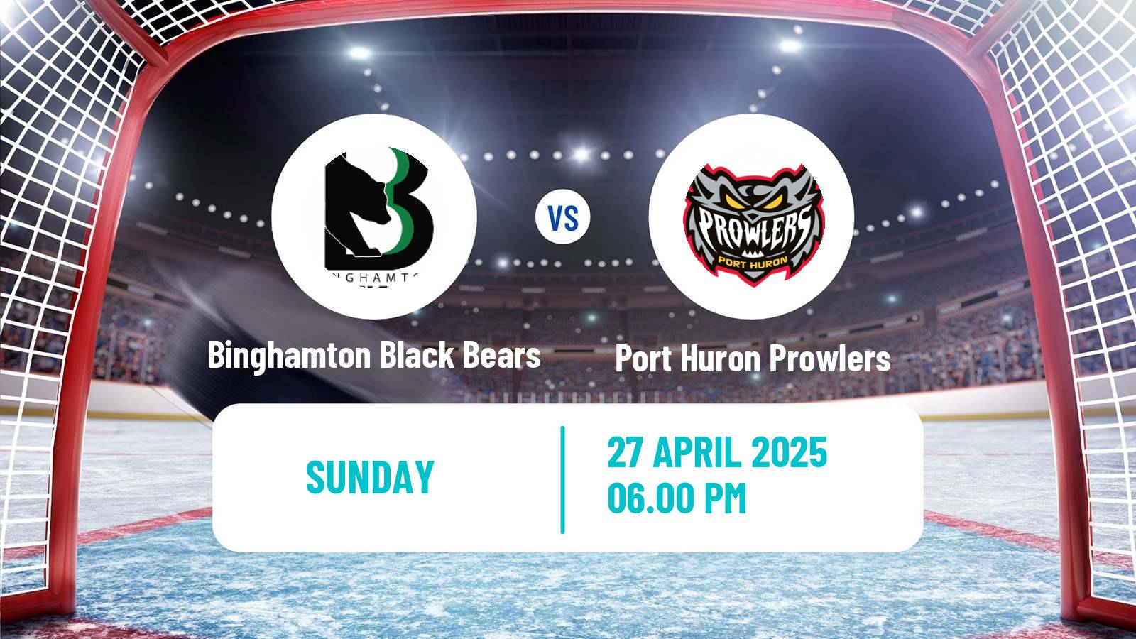 Hockey FPHL Binghamton Black Bears - Port Huron Prowlers