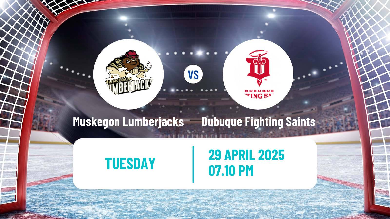 Hockey USHL Muskegon Lumberjacks - Dubuque Fighting Saints