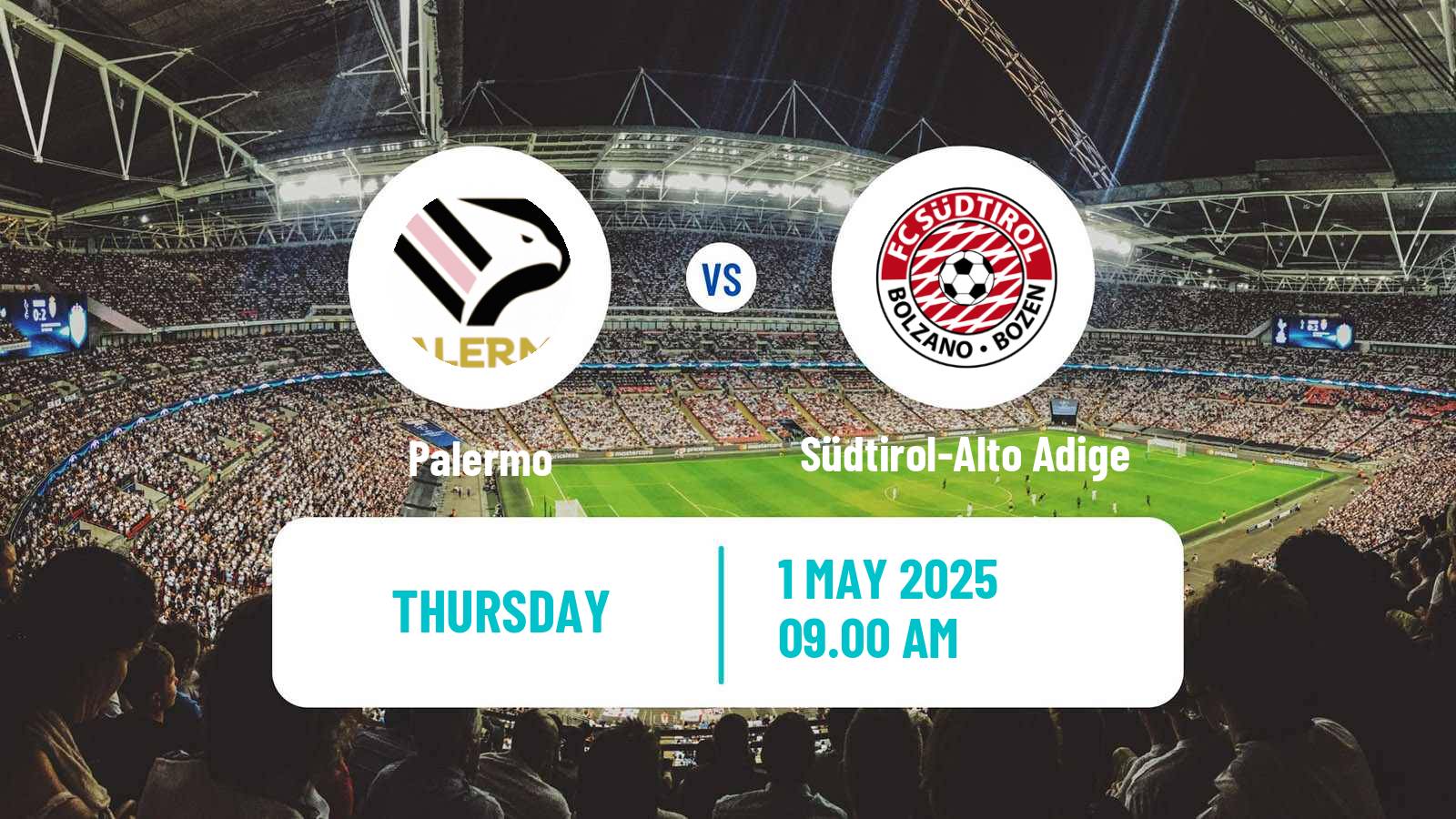 Soccer Italian Serie B Palermo - Südtirol-Alto Adige