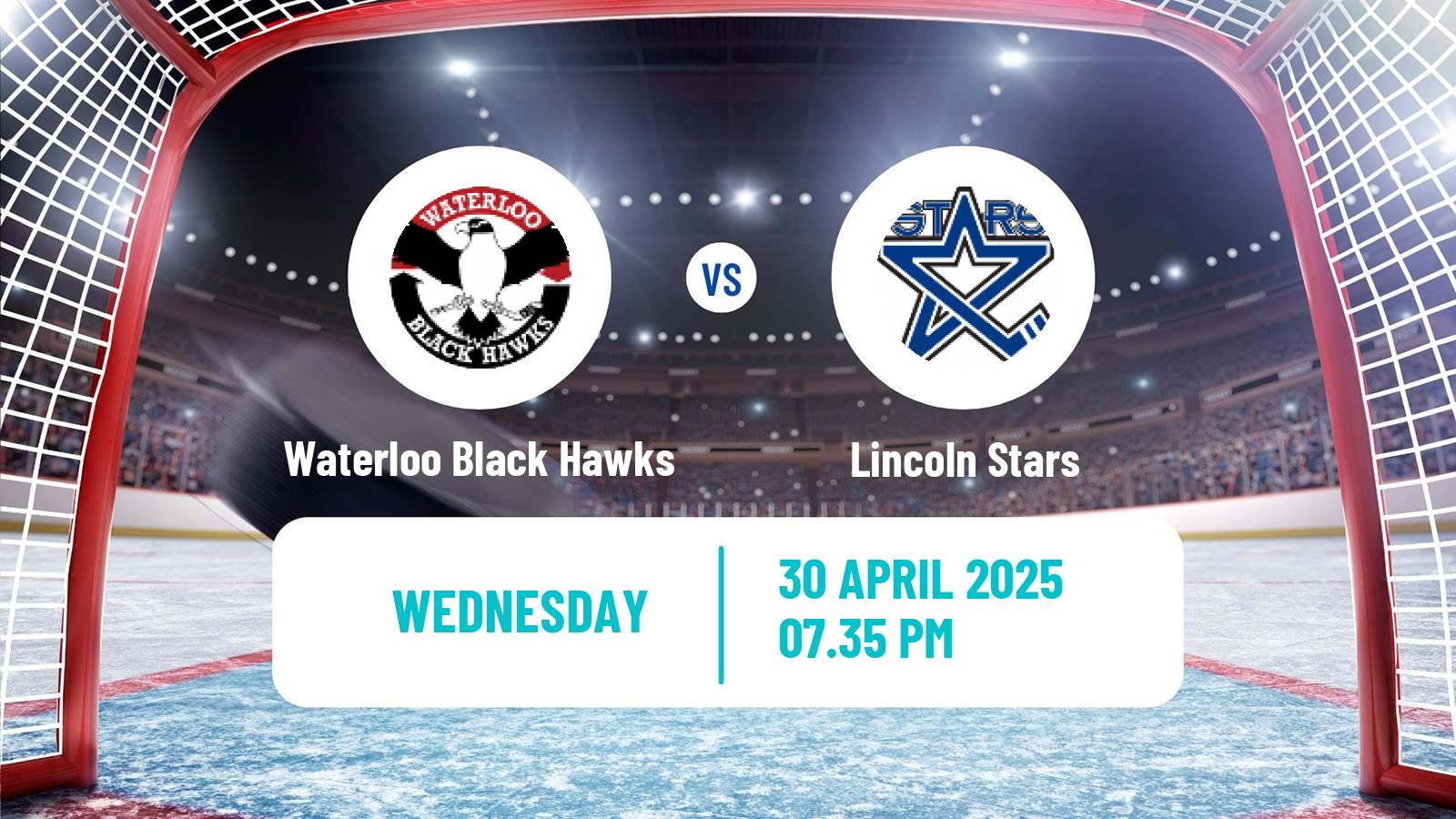 Hockey USHL Waterloo Black Hawks - Lincoln Stars