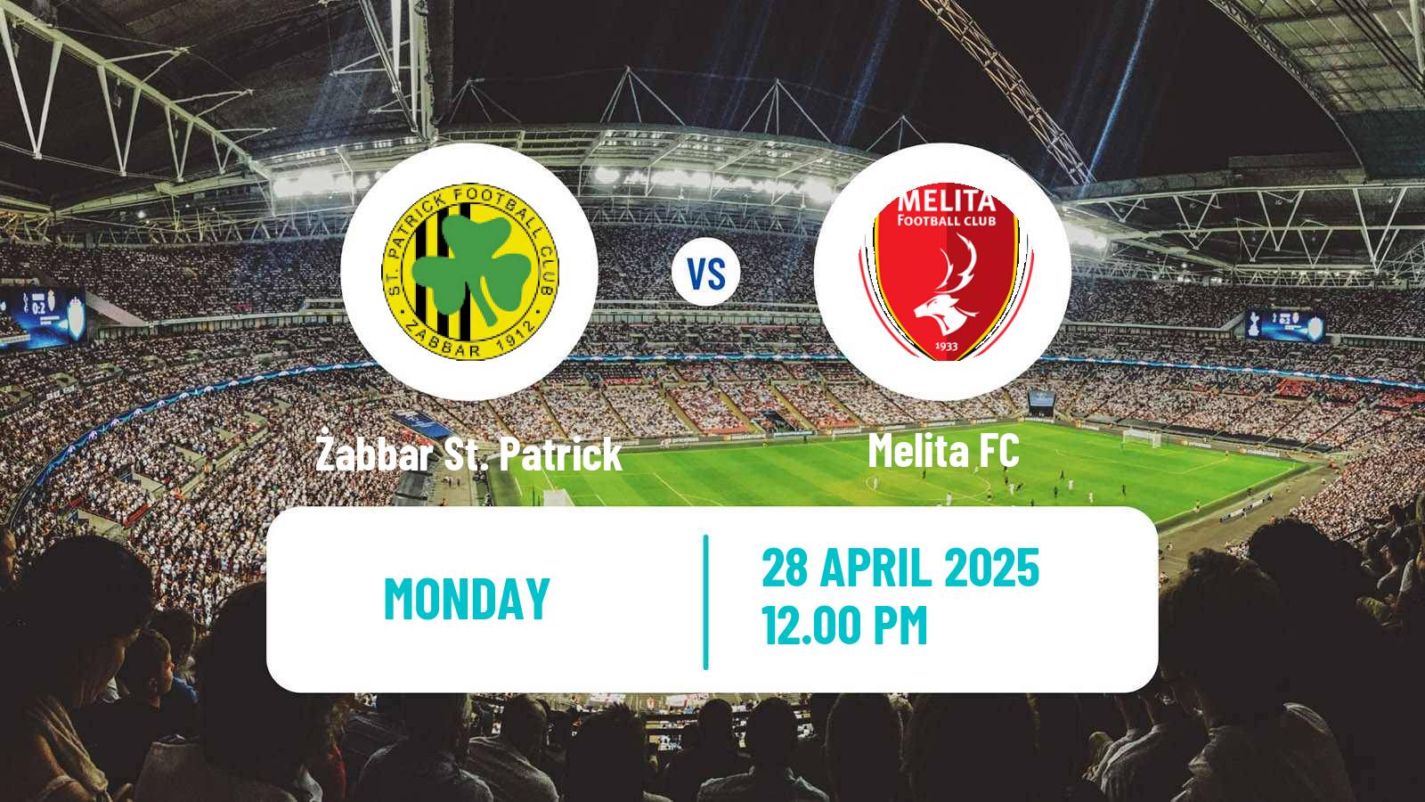 Soccer Maltese Premier League Żabbar St. Patrick - Melita