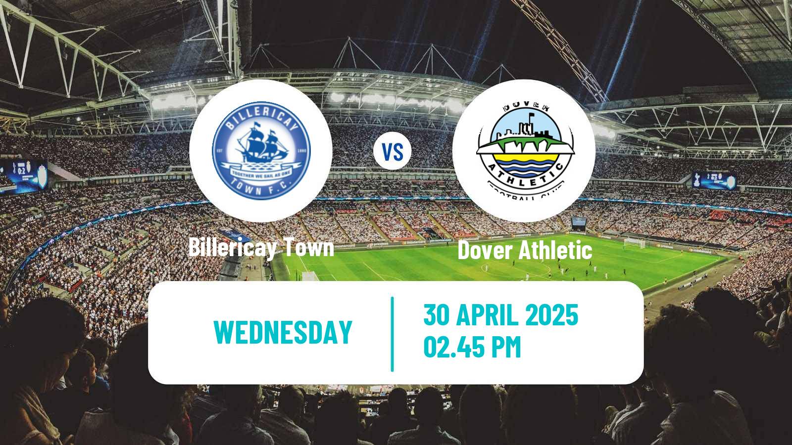 Soccer English Isthmian League Premier Division Billericay Town - Dover Athletic
