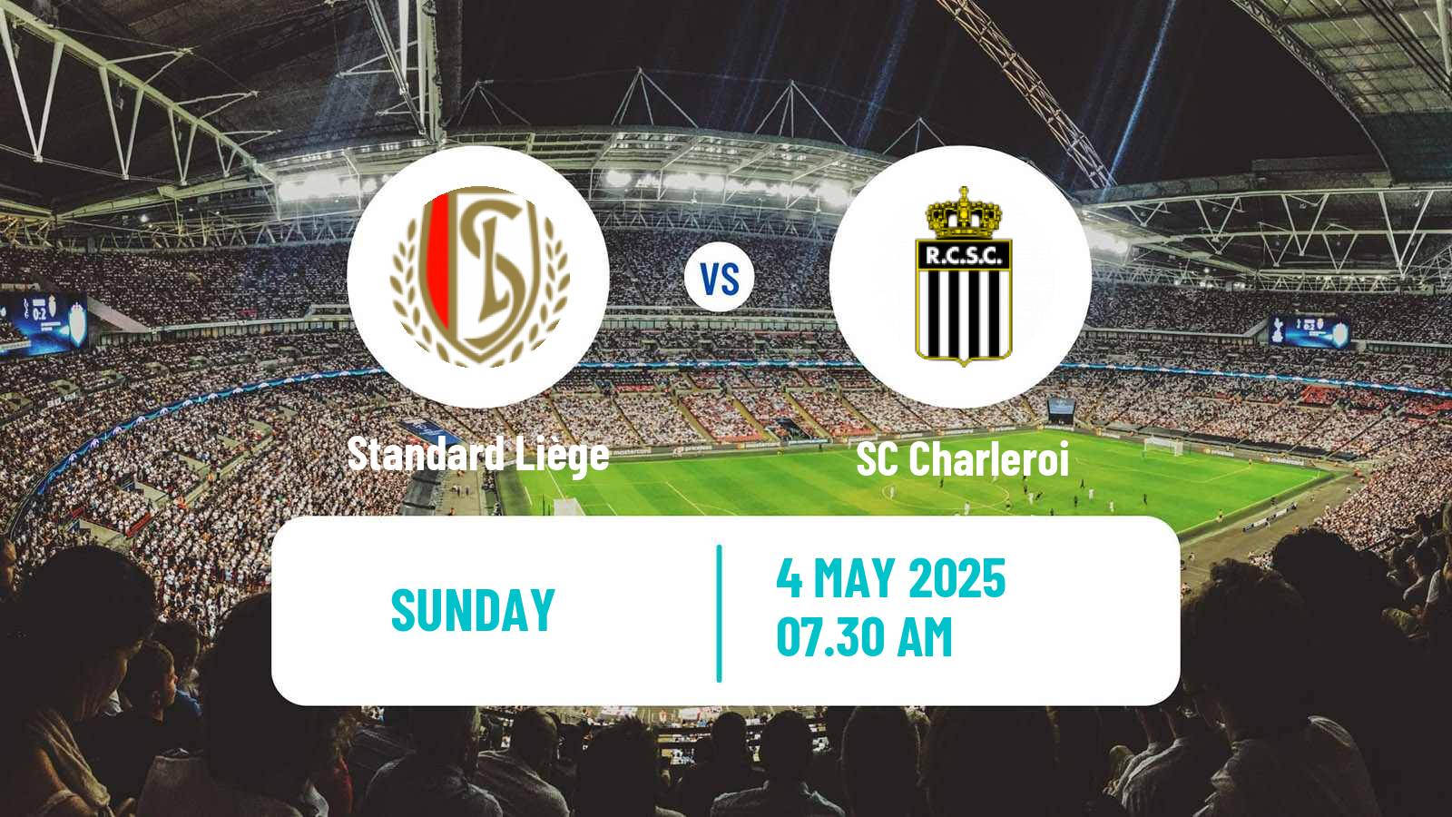Soccer Belgian Jupiler Pro League Standard Liège - Charleroi
