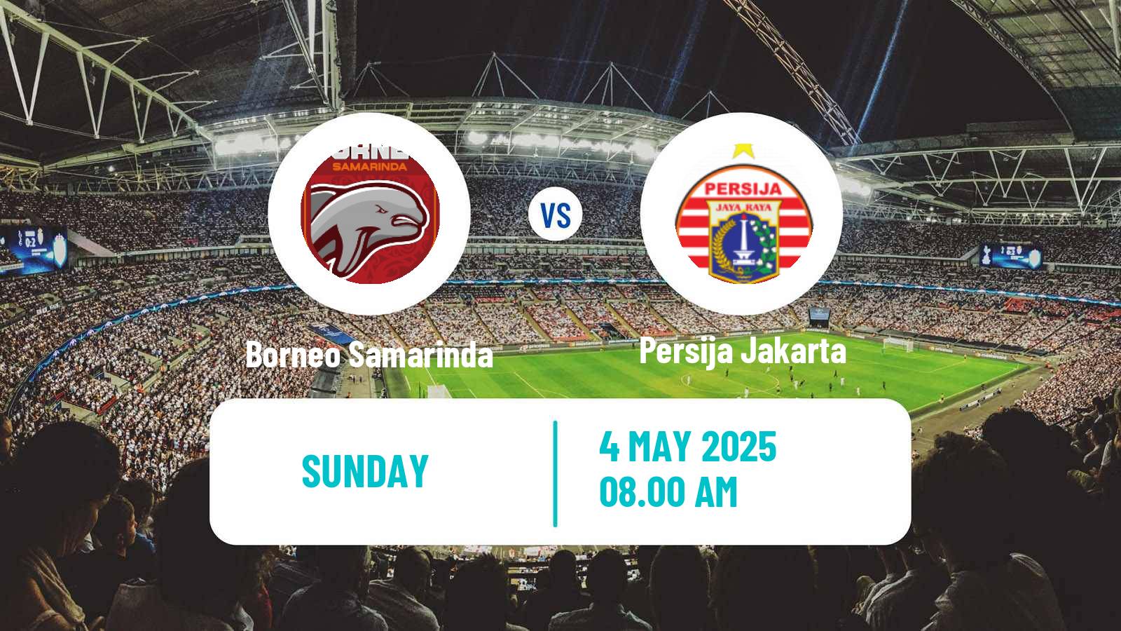 Soccer Indonesian Liga 1 Borneo Samarinda - Persija Jakarta
