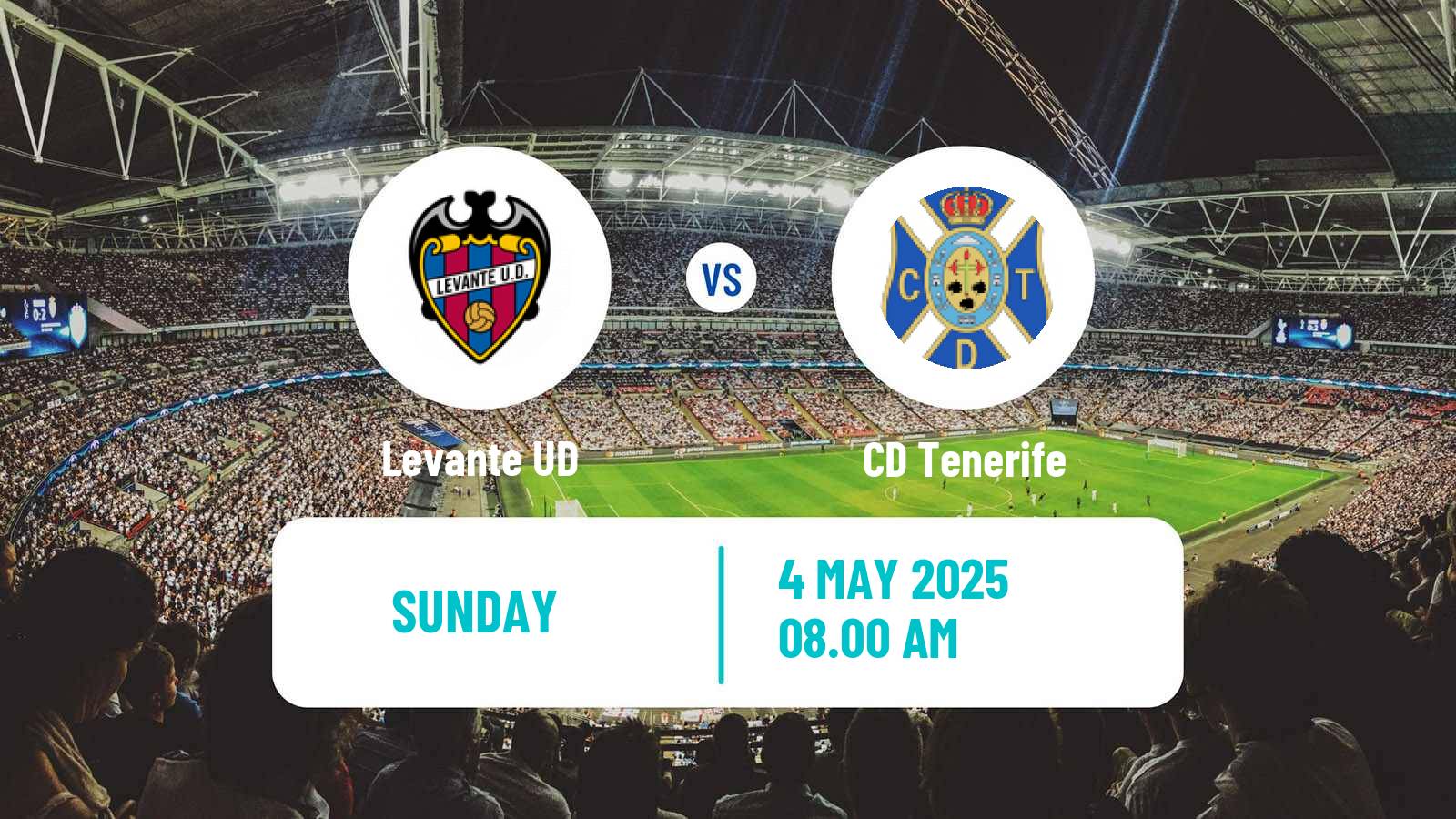 Soccer Spanish LaLiga2 Levante - Tenerife